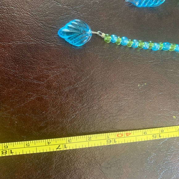 Beaded Glass Beaded Crescent Moon Wall Hanging Sun Catcher - Picture 5 of 7